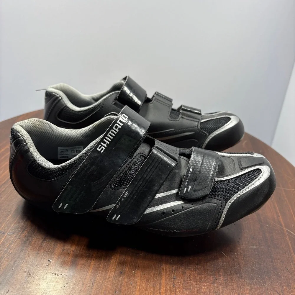 Shimano Dynalast Cycling Pedaling Dynamics Shoes‎ Mens Size 8.3 Black SH-R078L